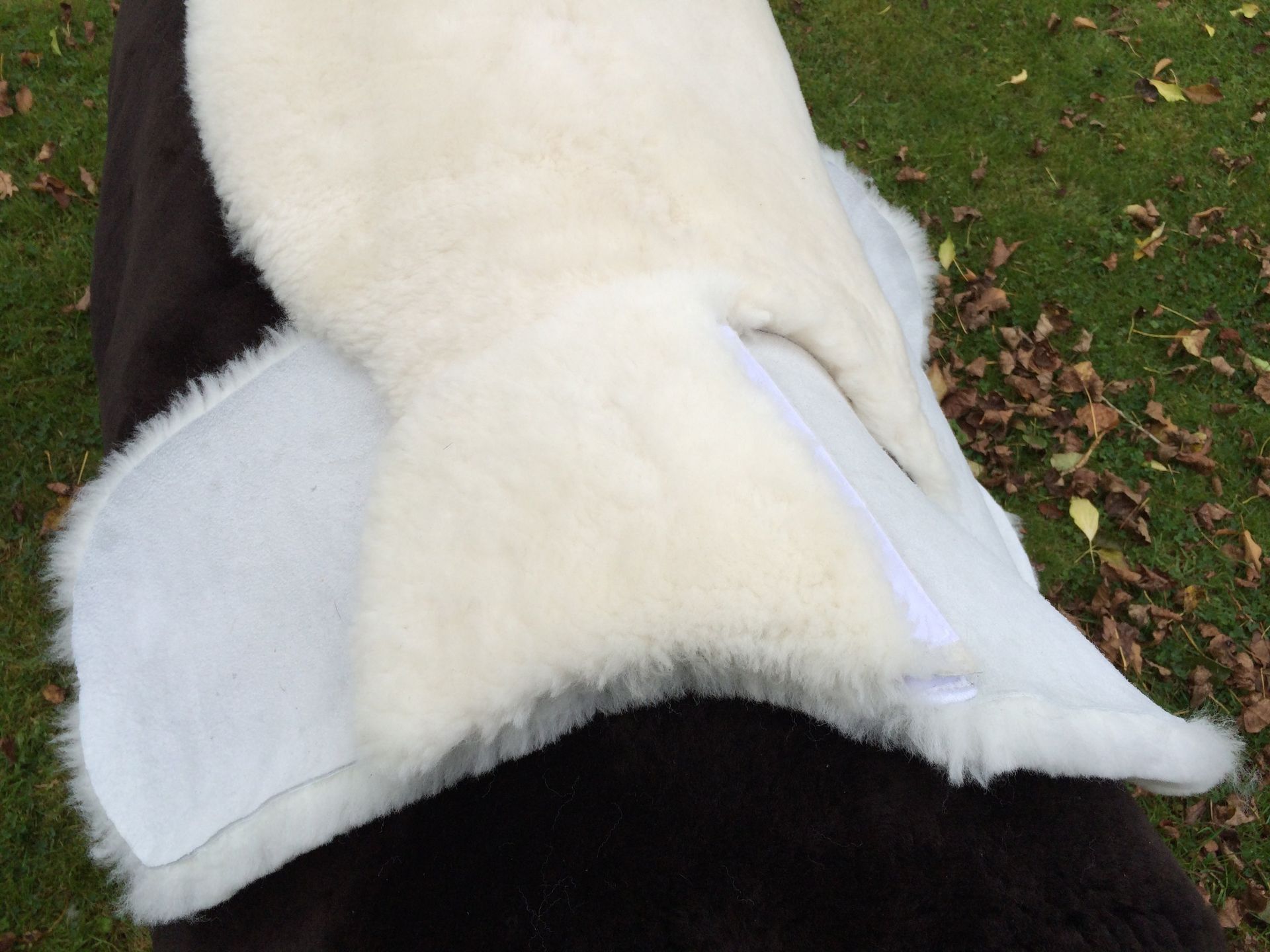 Pure sheepskin therapeutic numnahs created in The Wirral